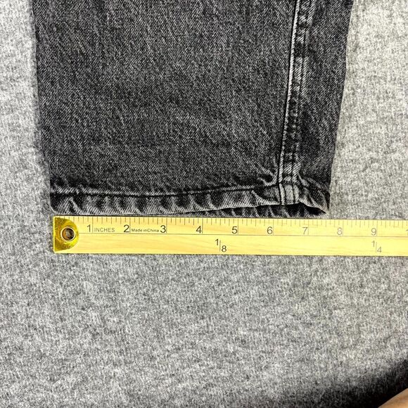 MNG Mango High Waist Tapered Fit Jeans Black Womens Size USA 6 EUR 38 (30x30) - Picture 3 of 15